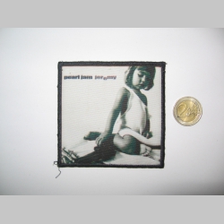 Pearl Jam ofsetová nášivka po krajoch obšívaná  cca. 9x9cm